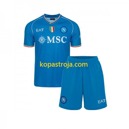 Billiga Fotbollströjor SSC Napoli Barn Hemma tröja 2023/24 Kortärmad